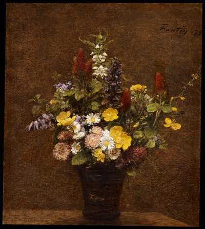 الزهور البرية بواسطة Ignace Henri Jean Fantin Latour