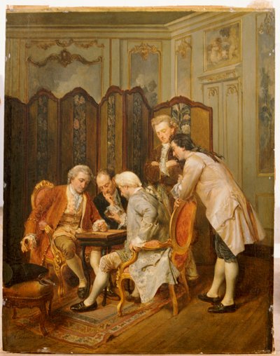 لاعبو الطاوله ، 1866 بواسطة Ignacio Leon y Escosura