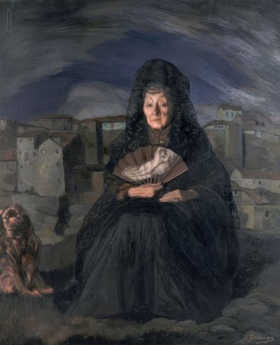DORAA ROSITA GUTIERREZ - 1915 - OLEO - LIENZO - 166.5 × 140 سم بواسطة Ignacio Zuloaga y Zabaleta