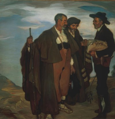رئيس بلدية Torquemada وأعضاء مجلسه بواسطة Ignacio Zuloaga y Zabaleta
