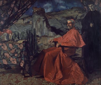 الكاردينال - 1912 - O - L - 201 X 236 سم بواسطة Ignacio Zuloaga y Zabaleta