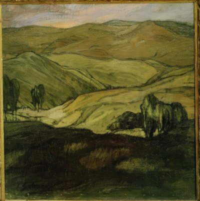 إجناسيو زولواغا - مناظر طبيعية في أراغون ، 1911 ، زيت على قماش ، 81 × 78 سم بواسطة Ignacio Zuloaga y Zabaleta