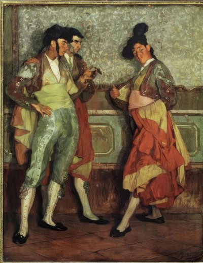 Ignacio Zuloaga - Young Village Bullfighters &39;&39; ، 1906 ، زيت على كاناس ، 197 × 154 سم ، AS00819 بواسطة Ignacio Zuloaga y Zabaleta