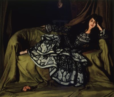 مارسيلي سوسي مع فستان عجلات - 1915-160 × 188 سم بواسطة Ignacio Zuloaga y Zabaleta