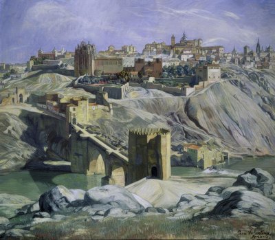 مناظر طبيعية خفيفة من توليدو - 1932 - O - L - 88X101 سم بواسطة Ignacio Zuloaga y Zabaleta
