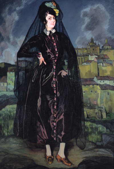 صورة لأنيتا راميريز باللون الأسود ، 1916 بواسطة Ignacio Zuloaga y Zabaleta