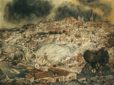 حصن طليطلة ؛ قصر طليطلة ، بواسطة Ignacio Zuloaga y Zabaleta