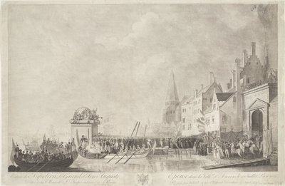 أنكومست فان نابليون في جوزفين تي أنتويرب ، 1803 دخول نابليون الكبير وزوجته أوغست إلى مدينة أنتويرب في 18 يوليو 1803 (العنوان على الكائن) بواسطة اغناطيوس جوزيف فان دن بيرغي