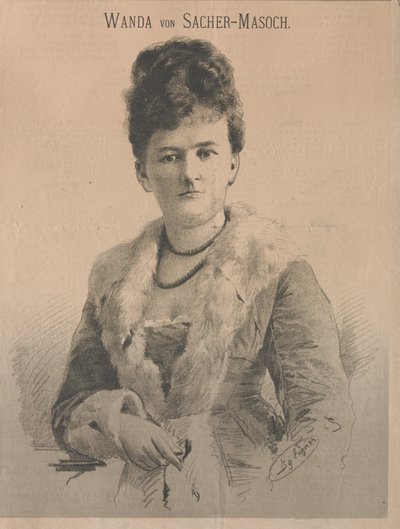 الكاتب Wanda von Sacher-Masoch، née Angelika Aurora Rümelin، 1879. بواسطة مالك إغناز