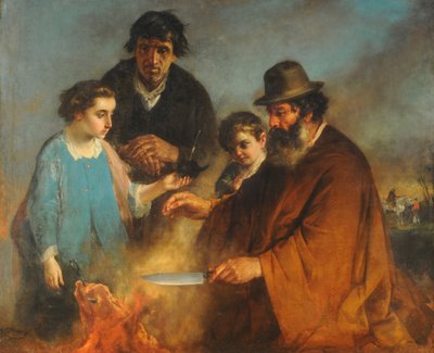 ذا روست ، حوالي 1871 (زيت على قماش) بواسطة اجناسيو مانزوني