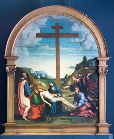 رثاء المسيح، حوالي 1510-1515 (زيت على الخشب) بواسطة II (1450 1517) فرنسا