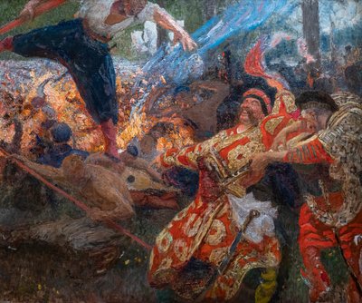 جوباك. رقص القرعيات ZAPOROGUES بواسطة Ilya Efimovich Repin
