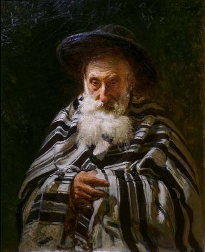 يهودي في الصلاة بواسطة Ilya Efimovich Repin