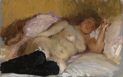 ناتاليا نوردمان النوم ، 1900s بواسطة Ilya Efimovich Repin