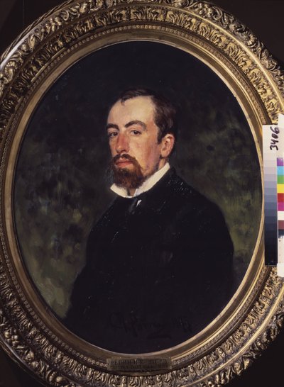 صورة للفنان فاسيلي بولينوف (1844-1927). لوحة إيليا يفيموفيتش ريبين (إيليا ريبين) (1844-1930) ، زيت على قماش بواسطة ايليا افيموفيتش ريبين