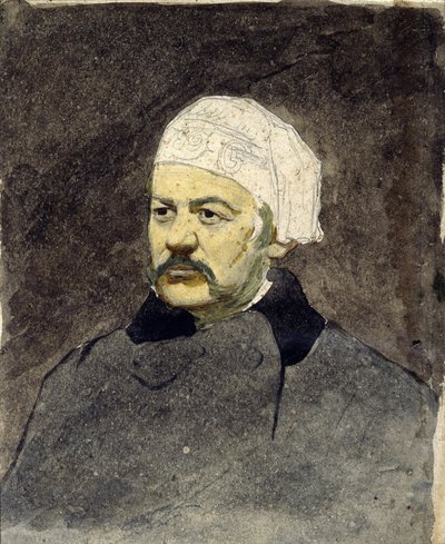 صورة للملحن الروسي ميخائيل إيفانوفيتش جلينكا (1804-1857) (ميخائيل جلينكا) - رسم إيليا يفيموفيتش ريبين (1844-1930) ، لوحة مائية على ورق مقوى (28 × 23 سم) ، حوالي 1870 - متحف ريبين التذكاري بيناتيس ، بالقرب من سانت بطرسبرغ (روسيا) بواسطة ايليا افيموفيتش ريبين