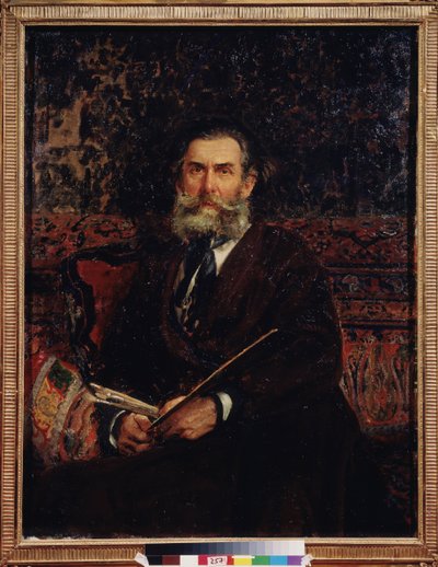 Portrait du peintre Alexey Bogolyubov (Bogolyubov y Bogolyubov) (1824-1896). Peinture de Ilya Yefimovitch Repin (Ilya Repine) (1844-1930) ، huile sir toile بواسطة ايليا افيموفيتش ريبين