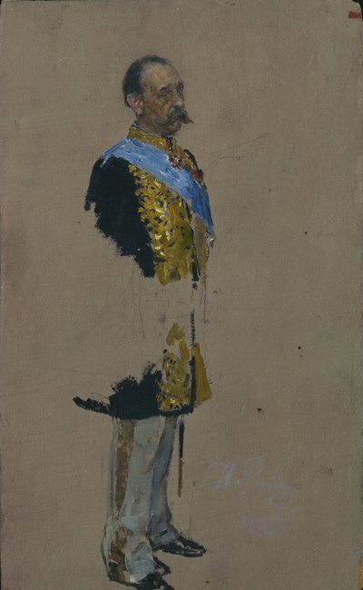 صورة للكونت دميتري أندرييفيتش تولستوي 1823-1889 ، 1885 بواسطة ايليا افيموفيتش ريبين