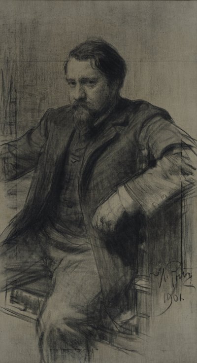 صورة للرسام فالنتين ألكسندروفيتش سيروف 1865-1911 ، 1901 بواسطة ايليا افيموفيتش ريبين