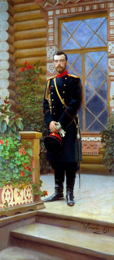 القيصر نيقولا الثاني ملك روسيا 1896. بواسطة ايليا افيموفيتش ريبين