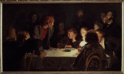 لقاء ثوري. لوحة إيليا ريبين (إيليا ريبين) (1844-1930) ، زيت على قماش بواسطة ايليا افيموفيتش ريبين