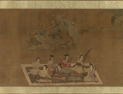 السيدة سو هوي ولغزها الآية ، القرن السادس عشر. بواسطة بأسلوب Qiu Ying