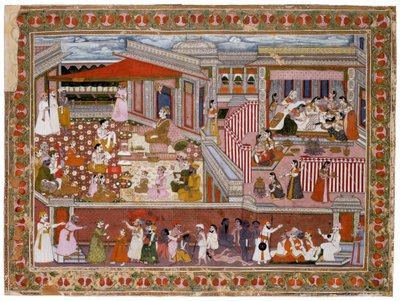 الولادة في قصر 1760-1770 بواسطة الفن الهندي