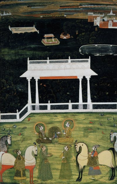 الجنة الأميرية ، ج. 1750-1760 بواسطة المدرسة الهندية