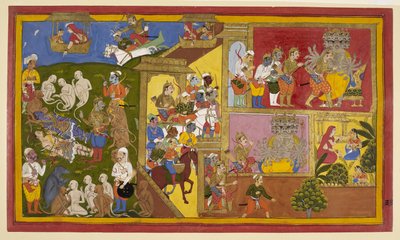 Add.15297 (1)، f.34 Sahibdin and Workshop، Rama and Lakshmana Bound، من 