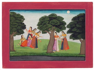 بعد Krishna Vanishes ، c.1760-65 (مرحاض غير شفاف وذهب على ورق) بواسطة المدرسة الهندية