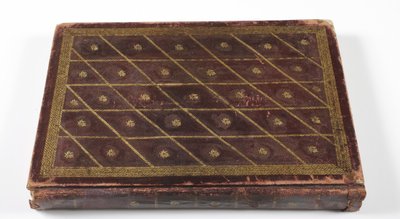 ألبوم علم الأنساب المغولي ، 1855 (جلد بتفاصيل ذهبية) بواسطة المدرسة الهندية