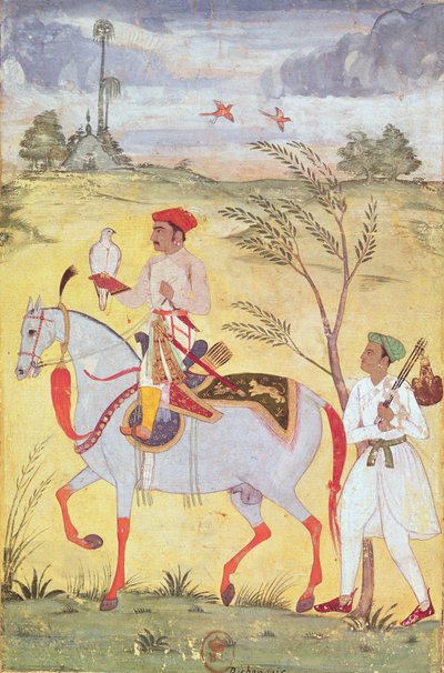 الإمبراطور جهانكير (1569-1627) بواسطة المدرسة الهندية
