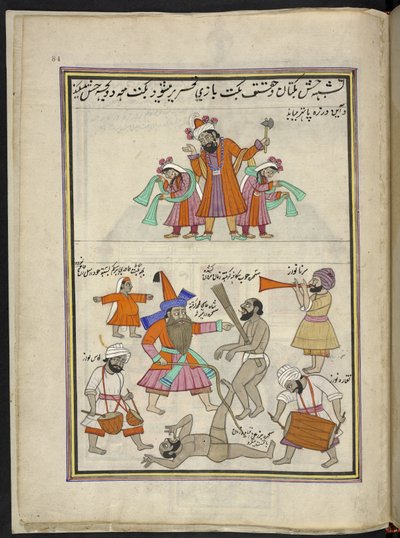 الفنانين ،  86 رسمة مجمعة في مجلد تصور الحرف والمهن في كشمير ، يظهر الحرفيون في العمل بأدواتهم ومعداتهم ،  بواسطة فنان من كشمير ، ربما في سريناغار ، حوالي 1850-60 (غواش على ورق) بواسطة المدرسة الهندية