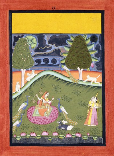 جورمالار راجيني ، ج. 1740 بواسطة المدرسة الهندية