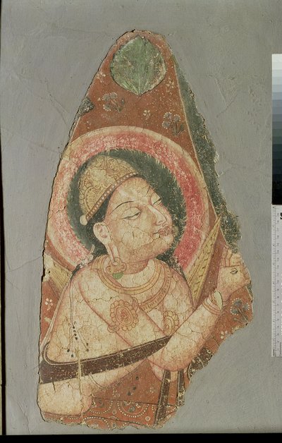 إندرا ، بالاواستي ، القرنين السابع والثامن (رسم جداري) بواسطة المدرسة الهندية