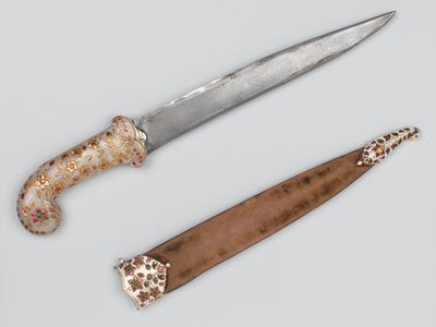 الخنجر التي تنتمي إلى تيبو سلطان ، تم التقاطها في Seringapatam ، 1799 حوالي بواسطة المدرسة الهندية