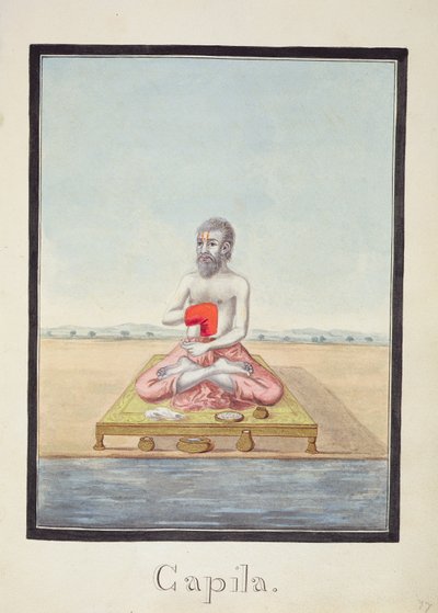MSS EUR C 116/1 f.77r The Sage ، Kapila ، من الملحمة الهندوسية "Adhyatma Ramayana" بواسطة المدرسة الهندية