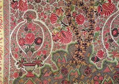 مواد للسوق الأوروبية (حرير مطلي) بواسطة المدرسة الهندية