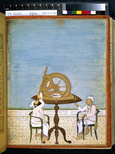 أو 5259 صفحة 29 مراقبة النجوم ، من "Saravasiddhantatattvacudamani" أو "جوهرة جوهر كل العلوم" بواسطة المدرسة الهندية