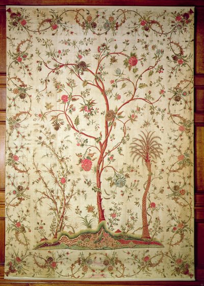 Palampore أو غطاء من ساحل Coromandel ، c.1770 (chintz) بواسطة المدرسة الهندية