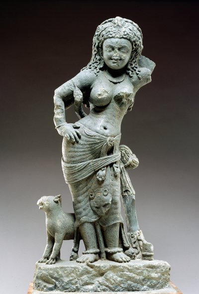 Parvati ، ثقافة Samlaji ، 500 م (schist) بواسطة المدرسة الهندية