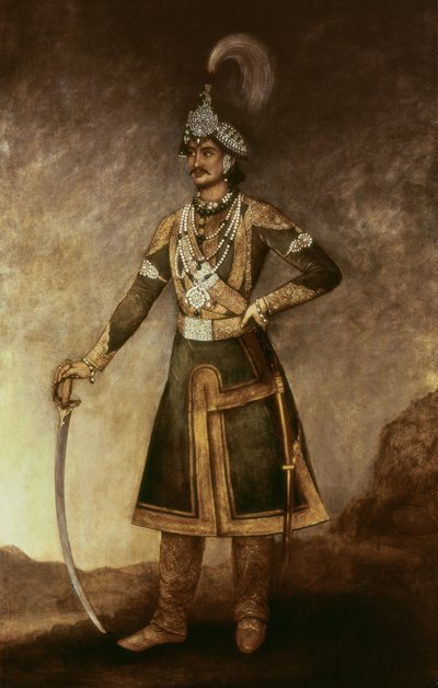 صورة لجونغ بهادور كوور راناجي (1816-1877) بواسطة المدرسة الهندية