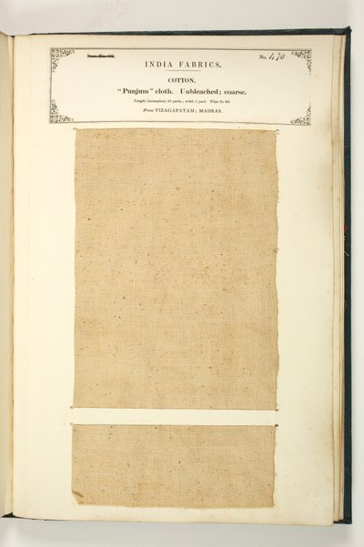 Punjum Cloth ، Vizagapatam ، Madras ، من مجموعة مصنعي المنسوجات في الهند ، بقلم جون فوربس واتسون ، نُشر عام 1866 بواسطة المدرسة الهندية