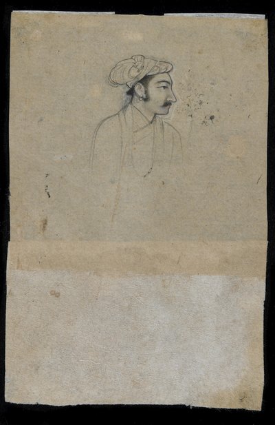 سلطان خورام (شاه جهان) (حبر على ورق) بواسطة المدرسة الهندية