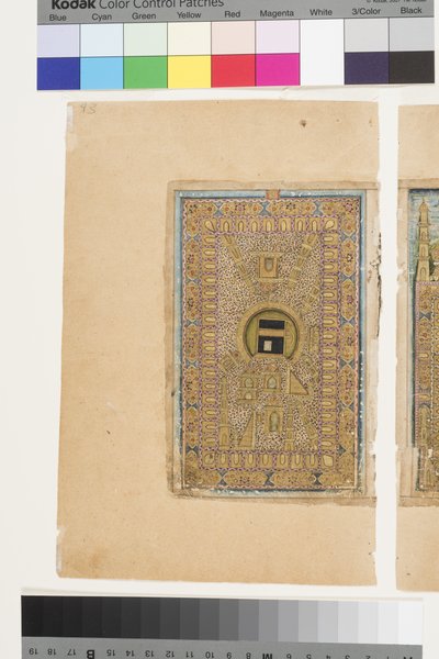 The Kaaba in Mecca, from Dalail al-Khayrat بواسطة المدرسة الهندية