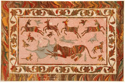 The Tigers Prey، c.1650 (مرحاض غير شفاف وذهب على ورق) بواسطة المدرسة الهندية