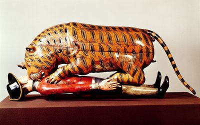 تيبوس تايجر ، c.1790 (خشب) بواسطة المدرسة الهندية
