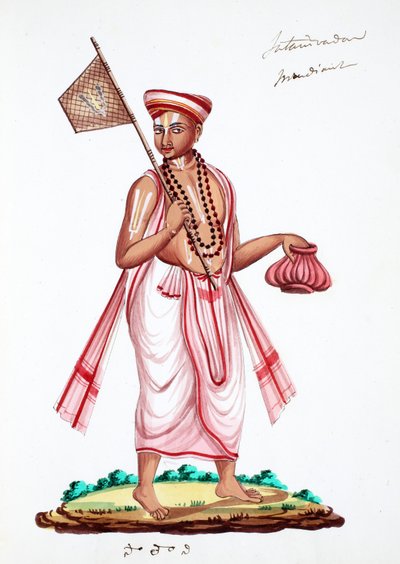 Vaishnavite Brahmin (مرحاض على ورق) بواسطة المدرسة الهندية