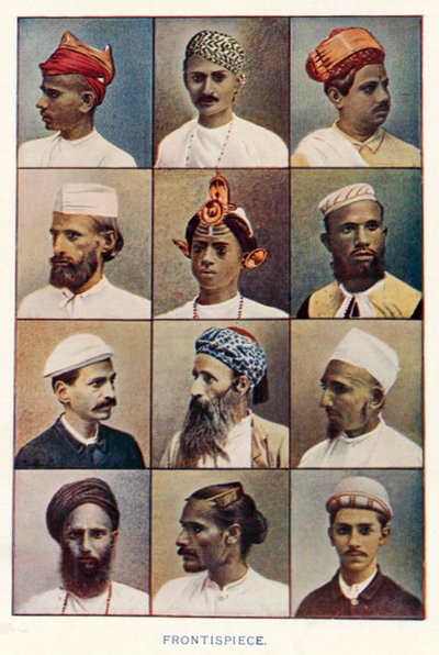 الهنود الأصليون: Frontispiece (صورة ملونة) بواسطة مصور هندي