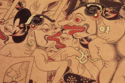 تفاصيل لفيفة وايانغ بيبر (ألوان مائية على ورق) بواسطة اندونيسي اندونيسي